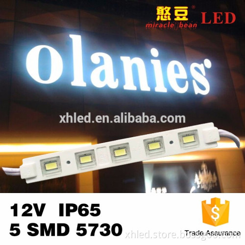 High Brightness 12v led Injection module 5630 smd 5 chips waterproof with quick delivery